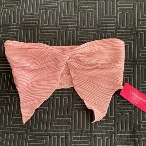 Light Pink Strapless Bow Top. New.